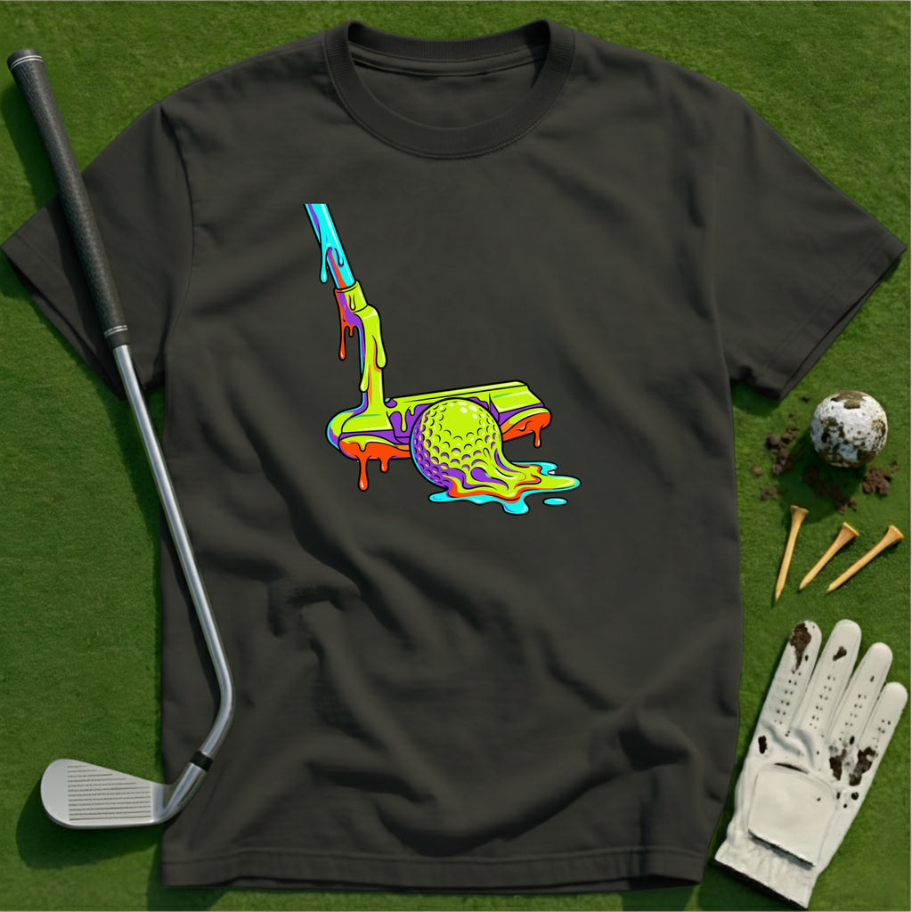 Neon Drip Golf T-Shirt