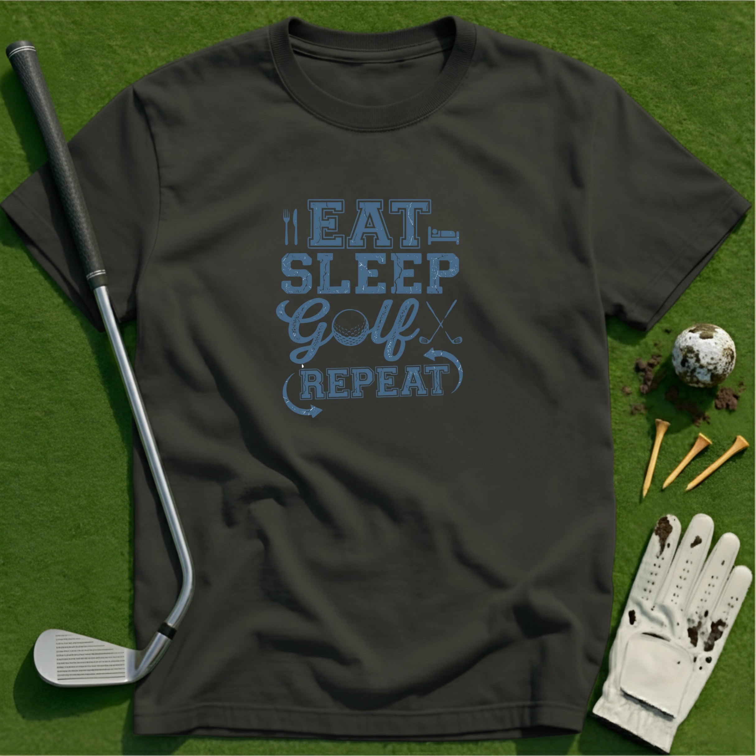 Eat Sleep Golf Repeat T-Shirt