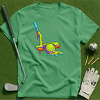 Neon Drip Golf T-Shirt