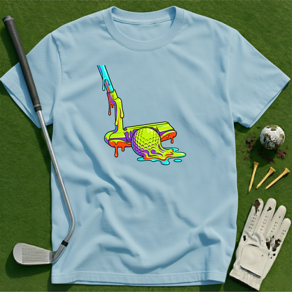 Neon Drip Golf T-Shirt