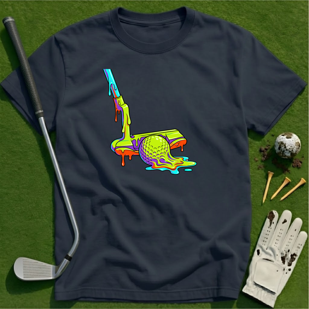 Neon Drip Golf T-Shirt