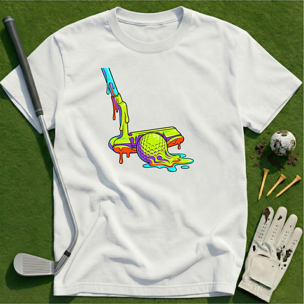 Neon Drip Golf T-Shirt